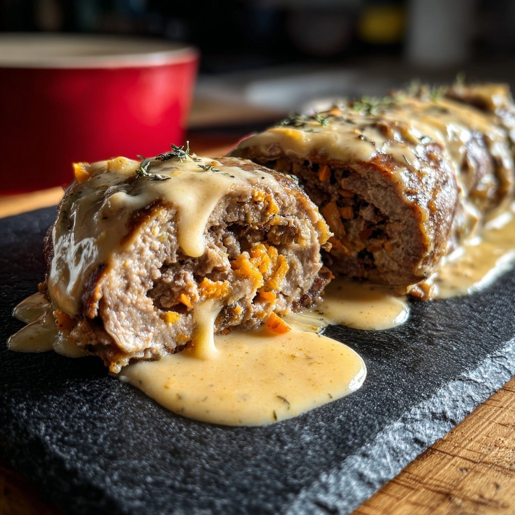 Hausmannskost Rinderrouladen mit Rahmsoße