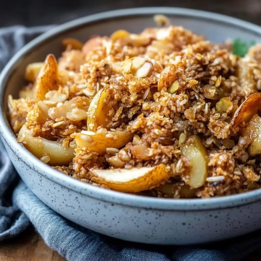 Veganer Apfelcrumble