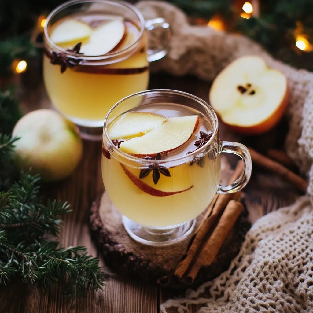 Weißer Apfelglühwein