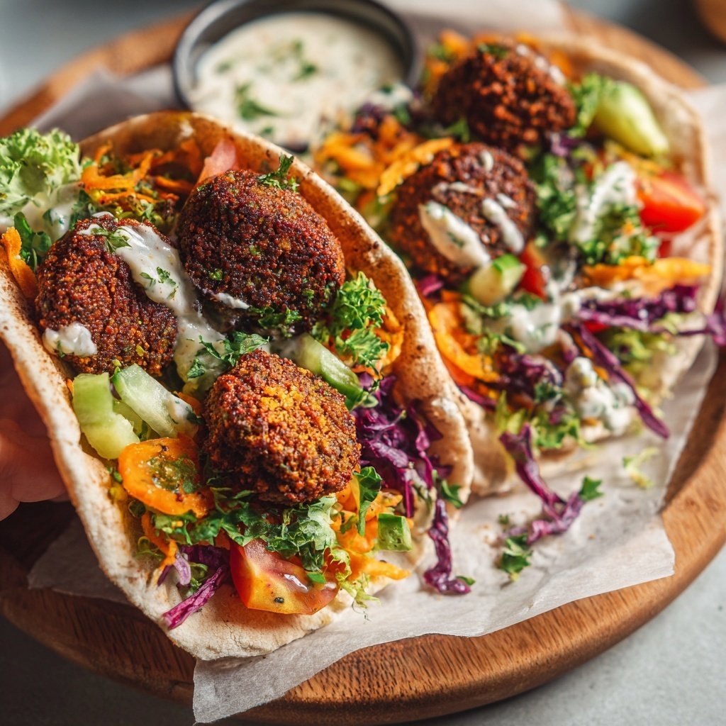 Döner vegetarisch mit Falafel