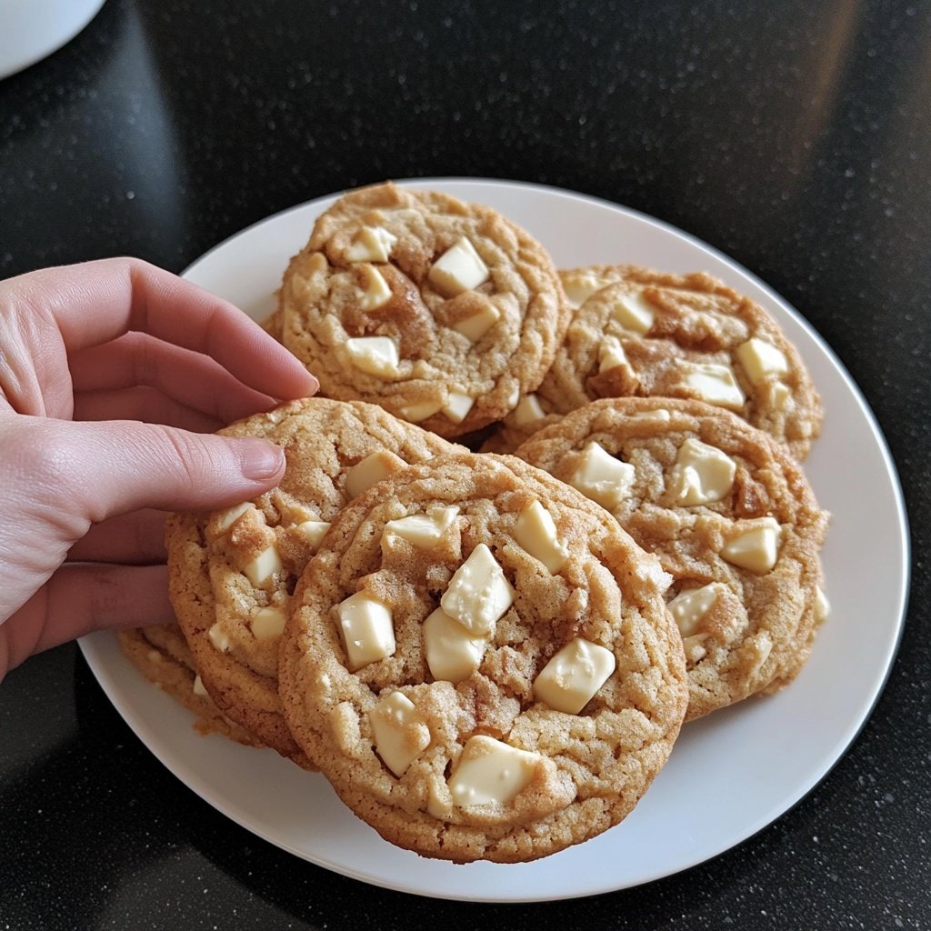 Cookies mit weißer Schokolade