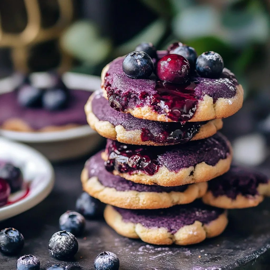 Blaubeer-Himmel-Kekse