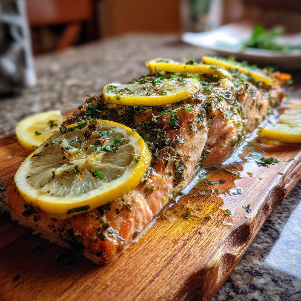 Kalorienarme Ofen Lachs Mit Zitrone