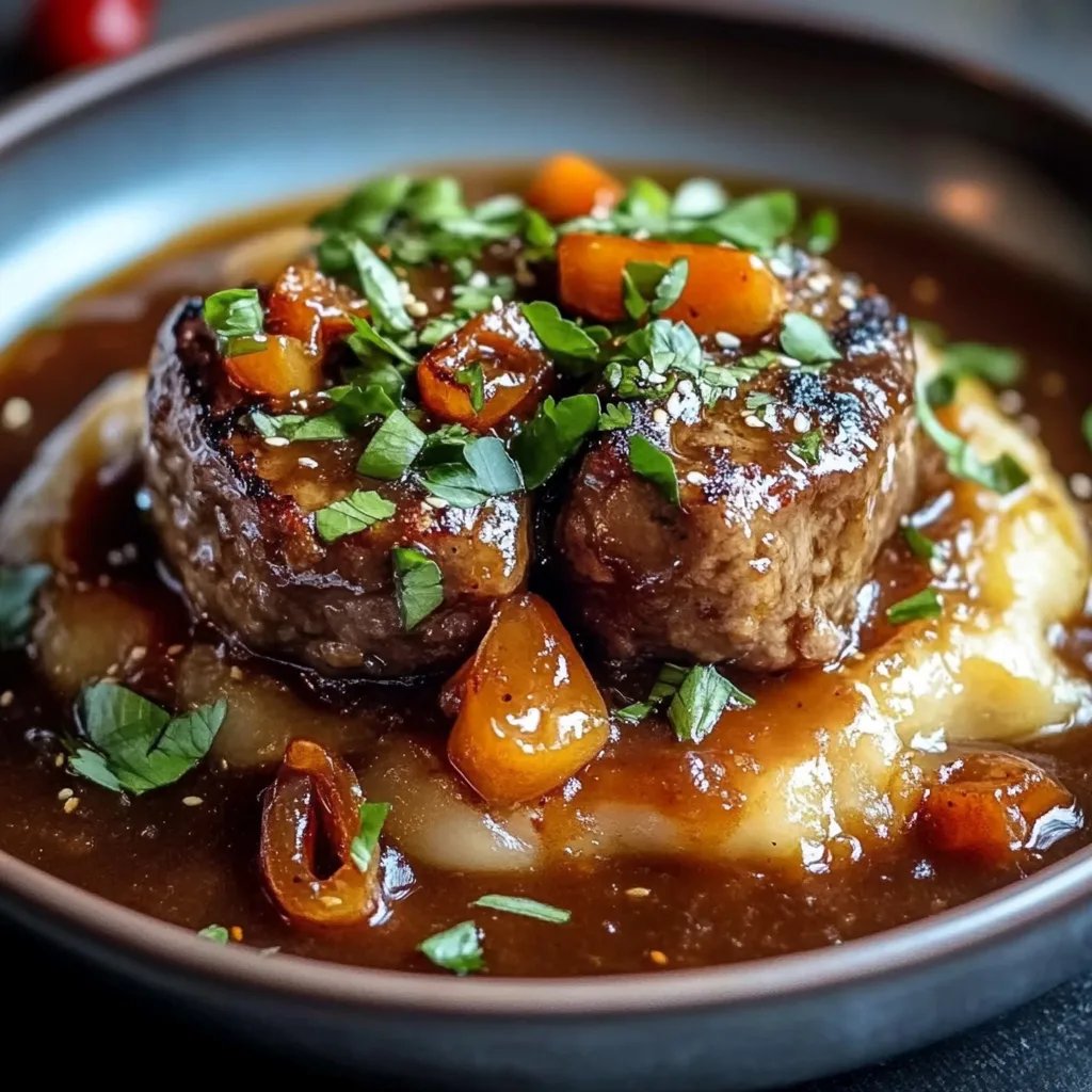 Deftiger Schmorbraten mit Zwiebeln