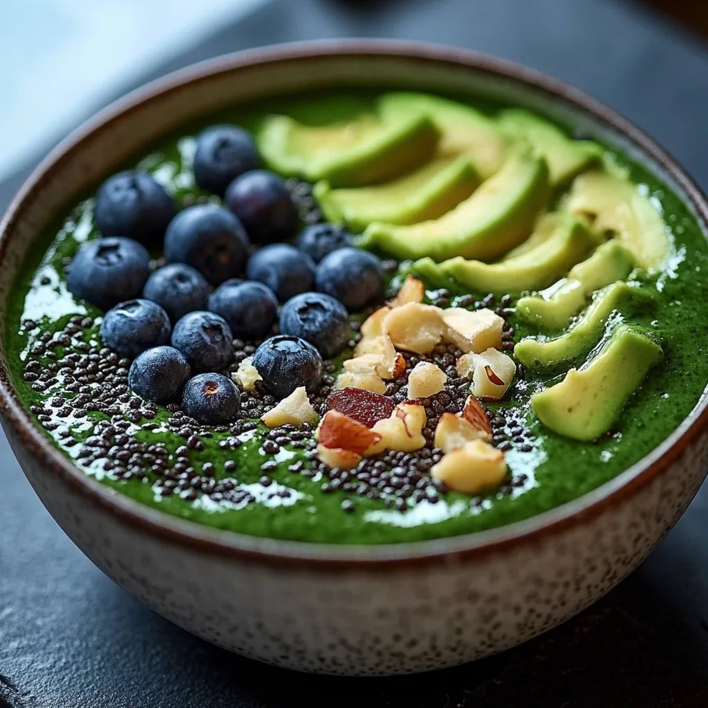 Grünkohl Smoothie Bowl