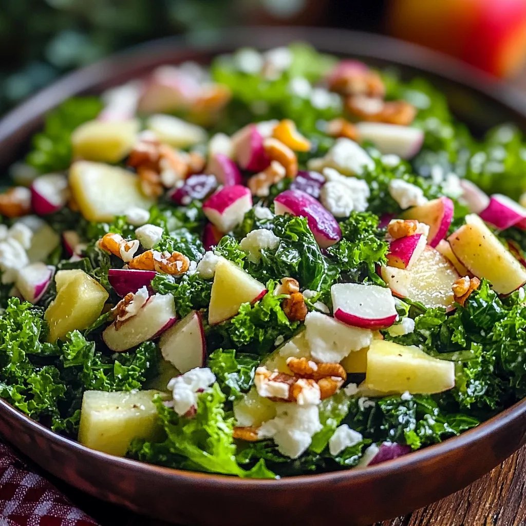 Herbstlicher Apfel Grünkohlsalat