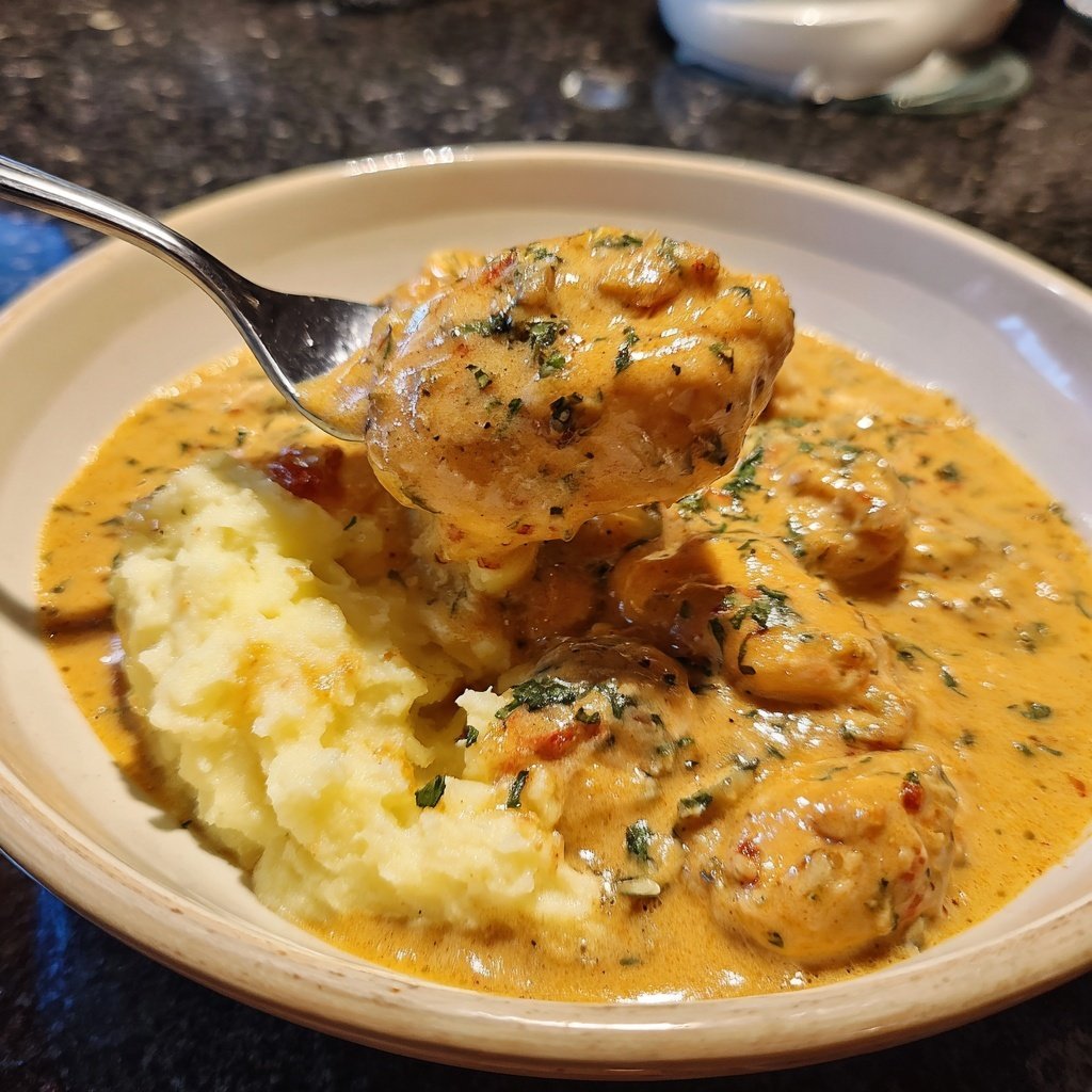 Hausmannskost Cremiges Hähnchen mit Kartoffelpüree