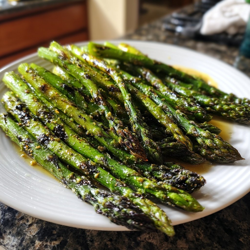 Gegrillte Spargel Stangen